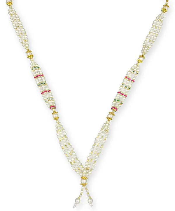 Artificial_Heavy_Triple_Layer_White_Pearl_Moti_Beads_Mala_Garland_for_Photo_Frames,_God_Idols_and_Loved_Ones__(Size:_22_Inch)
