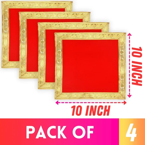 Premium_Plain_Red_&_Velvet_Pooja_Aasan_Cloth/Chowki_Assan_Kapda/Ganesh_Baithak_Rumal_for_Home_Mandir,_Temple_and_God_Idol_Sitting_-_Pack_of_4__(10_x_10_Inch)