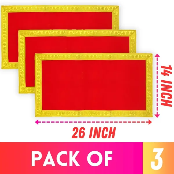 Long_Big_Size_Red_&_Velvet_Aasan_Cloth_for_Pooja/Chowki_Aasan_Kapda/Plain_Altar_Cloth_for_God_Idols,_Home_Mandir,_Temple_and_Pooja_Ghar_(Pack_of_3)__(Size:_14"_x_26"_Inch)