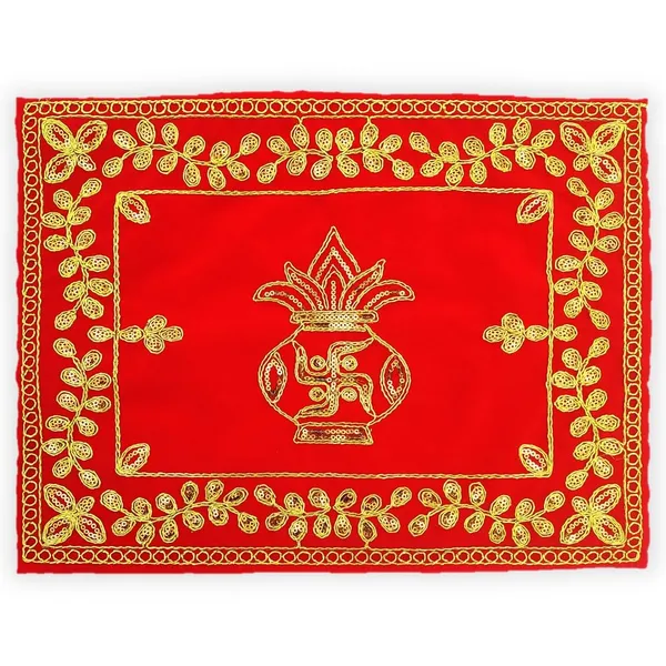 Embroidery_Kalash_Jari_Design_Red_&_Velvet_Pooja_Aasan_Cloth_for_God_Mandir,_Idols_Sitting,_Home_Mandir,_Temple_and_Pooja_Ghar_-_Pack_of_1__(10_x_14_Inches)