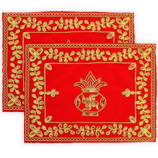 Red_&_Velvet_Embroidery_Kalash_Jari_Design__Pooja_Aasan_Cloth_for_God_Mandir,_Idols_Sitting,_Home_Mandir,_Temple_and_Pooja_Ghar_-_Pack_of_2__(10_x_14_Inch)