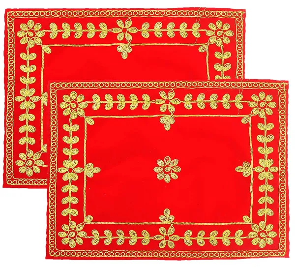 Red_&_Velvet_Embroidered_Floral_Jari_Design_Pooja_Aasan_Cloth_for_God_Mandir,_Idols_Sitting,_Home_Mandir,_Temple,_Pooja_Ghar_and_Diwali_Decoration_-_Pack_of_2__(10_x_14_Inch)