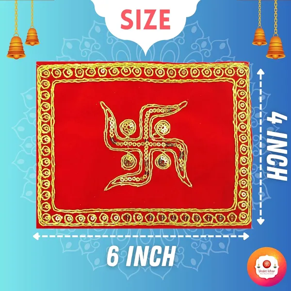 Red_&_Velvet__Small_Size_Aasan_Cloth_for_God_Pooja_and_Mandir_|_Swastik_Design_Jari_Velvet_Aasan_Chowki_Kapda_for_Home_Mandir,_Temple_and_God_Idols_-_Pack_of_4__(Size:_4_X_6_Inch)
