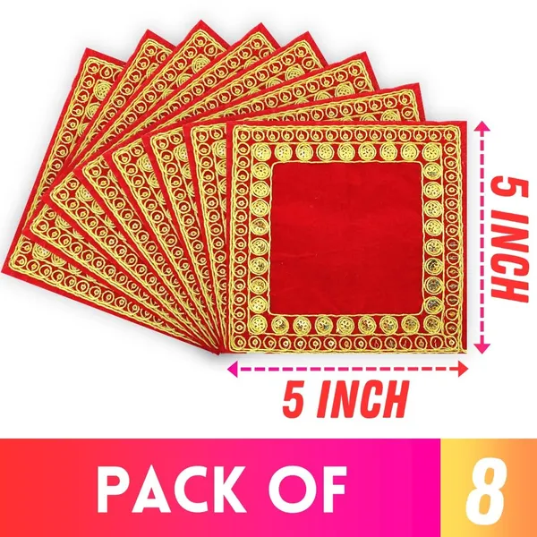 Velvet_Red__Small_Aasan_Cloth_for_God_Puja_and_Mandir_|_Embroidered_Zari_Design_Velvet_Chowki_Assan_Kapda_for_Mandir,_Temple,_God_Idols_-_Pack_of_8__(Size:_5_X_5_Inch)