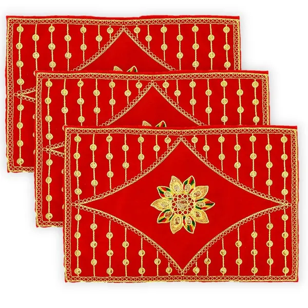 Maroon_Red_EmbroideRed_&_Velvet_Puja_Aasan_Cloth_|_Laal_Pooja_Asana_Chowki_Kapda_for_God,_Mandir,_Temple,_Bajot_and_God_Assan_(Pack_of_3)__(_Size:_30_X_45_Cm_Large_Size