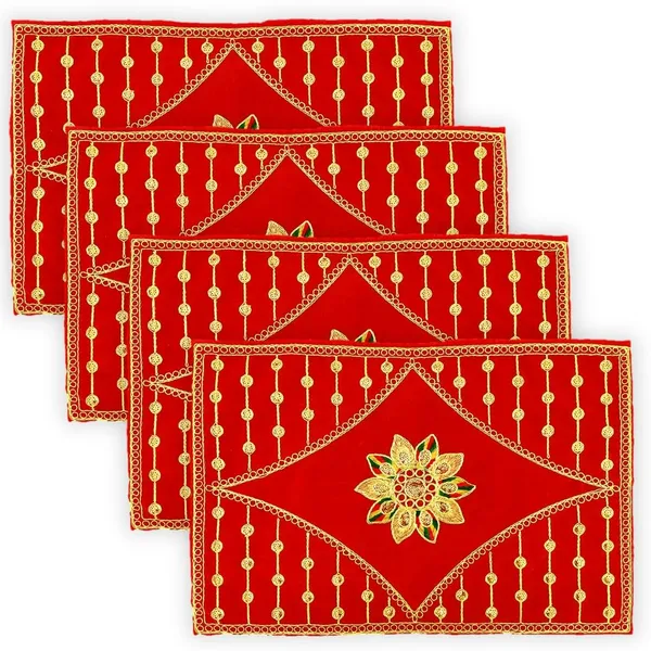 Maroon_Red_EmbroideRed_&_Velvet_Puja_Aasan_Cloth_|_Laal_Pooja_Asana_Chowki_Kapda_for_God,_Mandir,_Temple,_Bajot_and_God_Assan_(Pack_of_4)__(_Size:_30_X_45_Cm_Large_Size