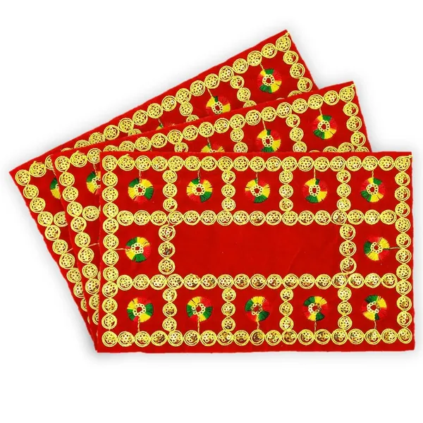 Embroidered_Red_&_Velvet_Pooja_Aasan_Cloth_for_God_|_Puja_Chowki_Kapda_Altar_Cloth_for_Mandir,_Temple_&_Bhagwan_(PACK_OF_3)__(6"_X_9"_Inch)