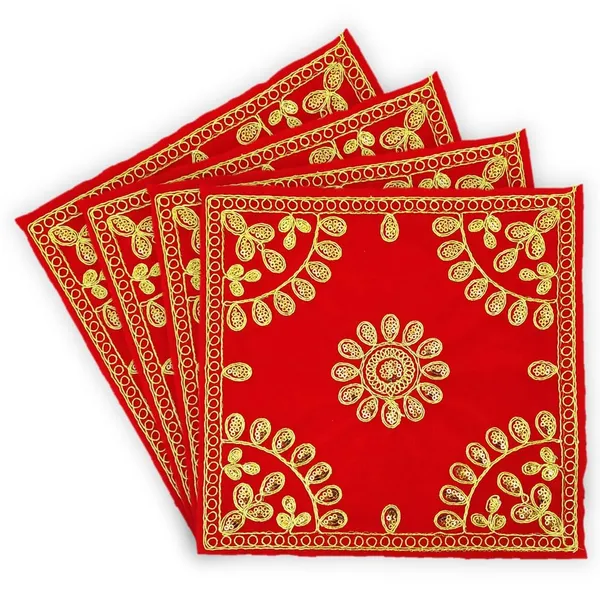Embroidered_Red_&_Velvet_Cloth_for_Pooja_and_God_Idol/Puja_Aasan_Kapda/Chawki_Altar_Red_Puja_Cloth_for_Mandir,_Temple_and_Other_Puja_Rituals_-_Pack_of_4__(9_x_9_Inch)