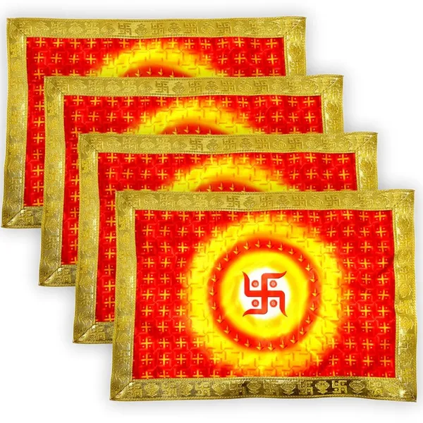 _Swastik_Printed_Satin_Pooja_Aasan_Cloth_for_God_Idol_Sitting_|_Puja_Assan_Kapda_for_Home_Mandir_and_Temple_Decoration_(12_x_18_Inch,_4)