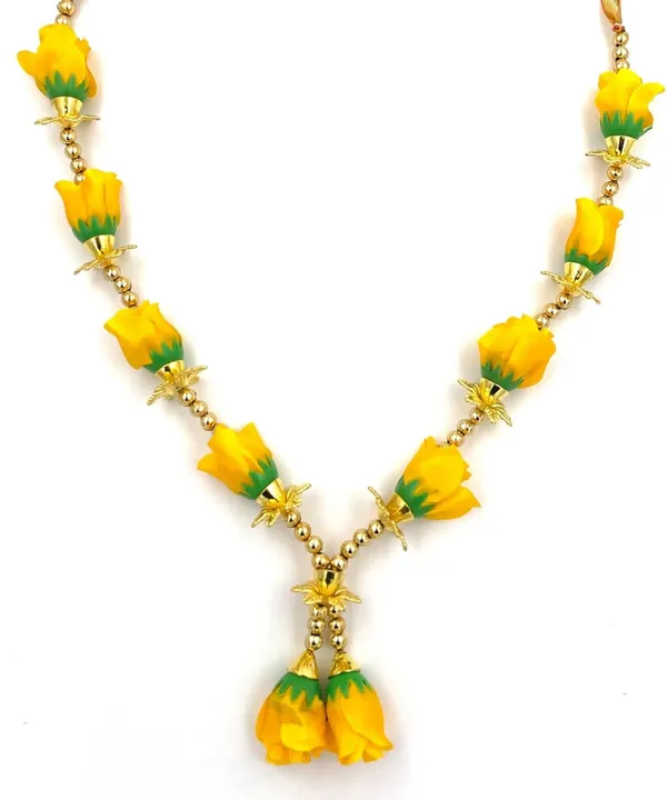 Premium_Range_Of_Pooja_Accessories__(Size:_12_Inch)_Artificial_Yellow_Rose_Garland_for_Photo_Frame_|_Handmade_Gulab_Pearl_Moti_Artificial_Flower_Mala_for_God_Idols