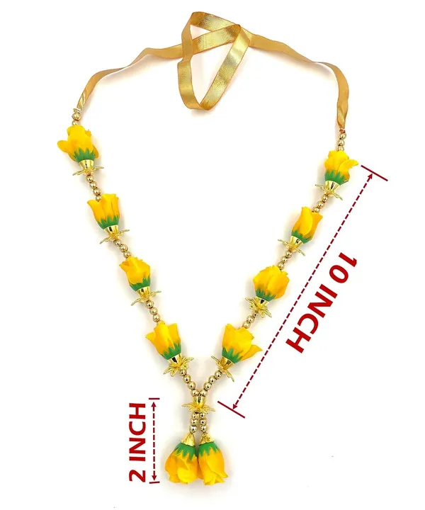 Premium_Range_Of_Pooja_Accessories__(Size:_12_Inch)_Artificial_Yellow_Rose_Garland_for_Photo_Frame_|_Handmade_Gulab_Pearl_Moti_Artificial_Flower_Mala_for_God_Idols