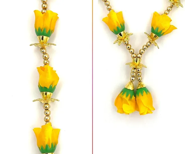 Premium_Range_Of_Pooja_Accessories__(Size:_12_Inch)_Artificial_Yellow_Rose_Garland_for_Photo_Frame_|_Handmade_Gulab_Pearl_Moti_Artificial_Flower_Mala_for_God_Idols