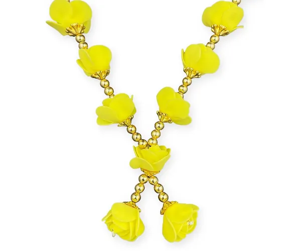 Artificial_Yellow_Foam_Rose_Flower_Garland_for_Photo_Frame_and_God_Idol/Pearl_Moti_Gulab_Mala_Haar_for_Loved_Ones__(Size:_16_Inch)