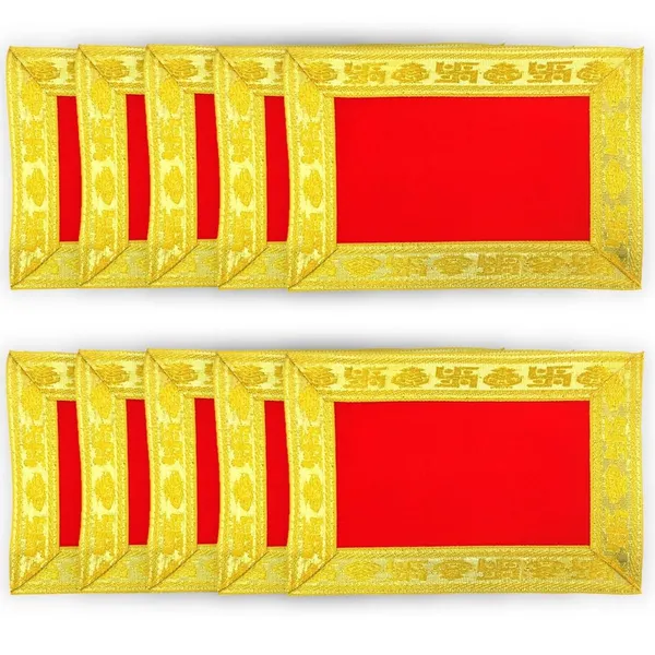Velvet_Yellow_Aasan_Cloth_for_Pooja_Mandir/Chowki_Aasan_Kapda_Mat_Altar_Cloth_for_Temple_and_God_Idol_Sitting_-_Pack_of_10_(Yellow)__(Size:_4"_x_6"_Inch)_Small_