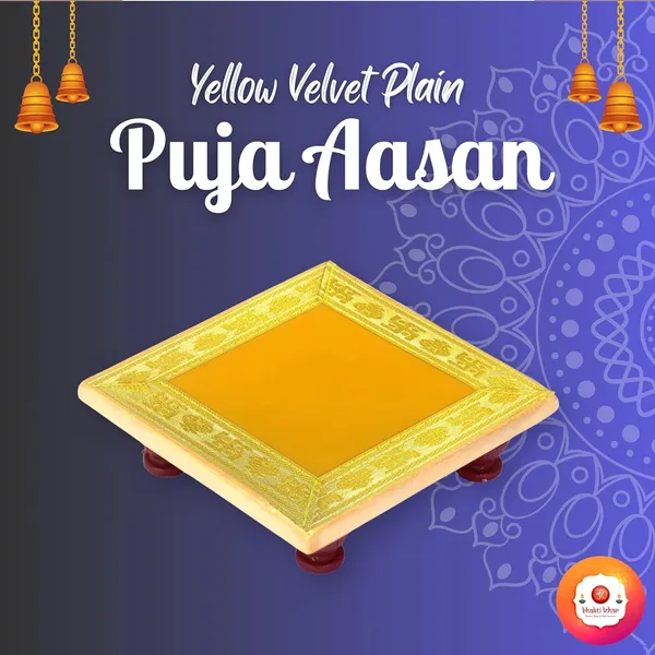 Plain_Red_&_Velvet_Pooja_Aasan_Cloth,_Chowki_Aasan_Kapda_Mat/Mini_Velvet_Altar_Cloth_for_Puja_Mandir_and_Temple_(Pack_of_5)_(5_x_5,_Yellow)__(Size:_5"_x_5"_Inch)_Small_Size
