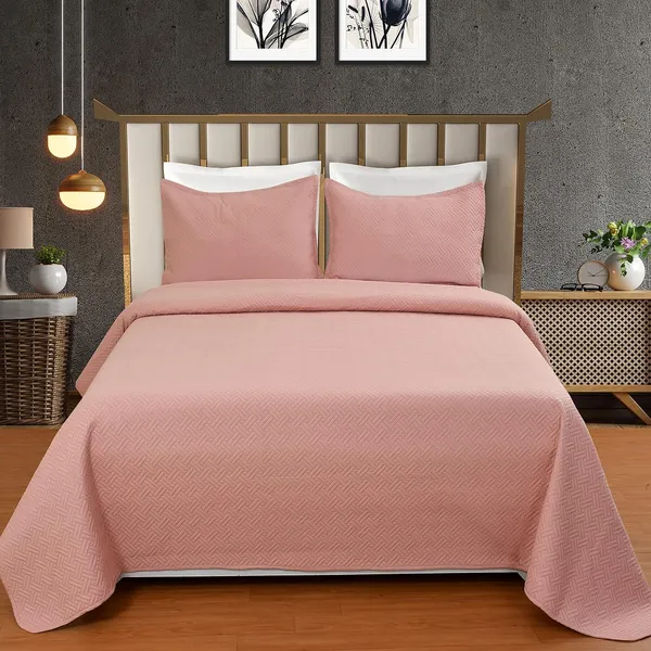 Cotton_Ultrasonic_280_Tc_Printed_King_Size_Quilted_Bed_Cover/Bedsheet_with_2_Pillow_Case_(Luxurious_90X100_Inches_254X228_cm)