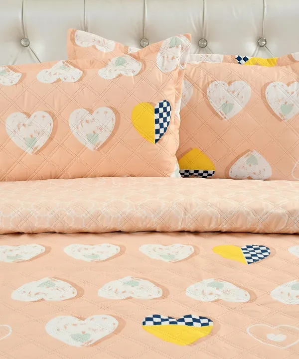 Cotton_Ultrasonic_280_Tc_Printed_King_Size_Quilted_Bed_Cover/Bedsheet_with_2_Pillow_Case_(Luxurious_Royal_90X100_Inches_254X228_cm)