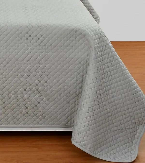 All_Weather_3_Pcs_100%_Cotton_Ultrasonic_280_Tc_Solid_King_Size_Quilted_Bed_Cover/Bedsheet_with_2_Pillow_Case_(LuxuriousOrchid_90X100_Inches_254X228_cm)