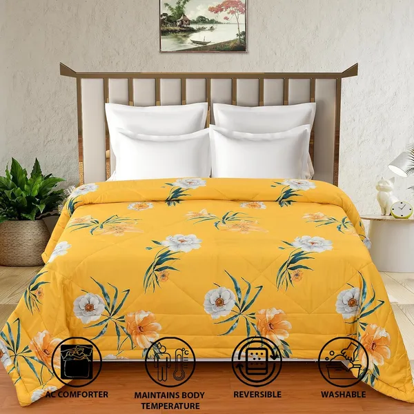 Rotary_Printed_Micro_Fiber_Comforter,_Dohar,_Quit,_Double_Bed,_Double_Weaved,_Washable,_Hypoallergenic_Skin_Friendly_(Ivory,_90x95_INCHES)