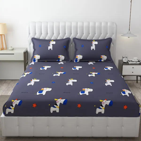 Microfiber_Wrinkle_Free_Soft_Hypoallergenic,_Cartoon_Printed,_Double_Bed_King_Size_Dog_Printed_Kids_Bedsheet_for_Boys_&_Girls_Room_(90x95_Inches)