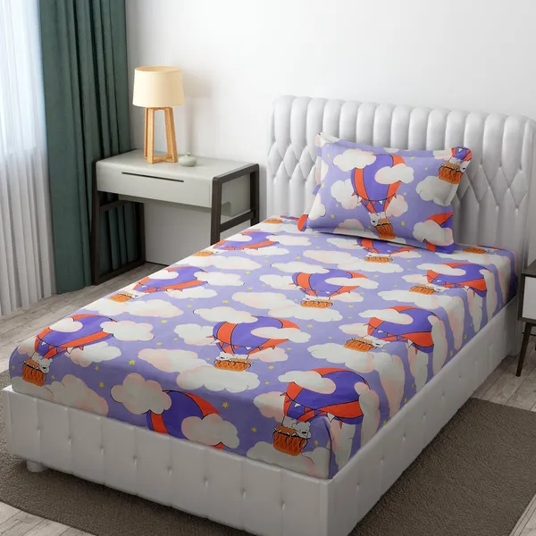 Microfiber_Wrinkle_Free_Soft_for_Kids_(Single_Bed_King_Size_6X90_Inches)_Cartoon_Printed,_Single_Bed_Hot_Balloon_Printed_Kids_Bedsheet_for_Boys_&_Girls_Room