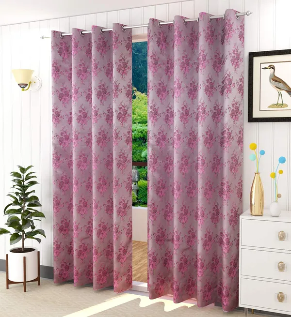 Premium_Jacquard_Jute_Floral_Room_ening_Curtains_with_Rust_Free_Eyelet_Rings_for_Living_Room,_Offices,_Latest_Modern_Parde_for_Living_Room_Bedroom_(Set_of_2)