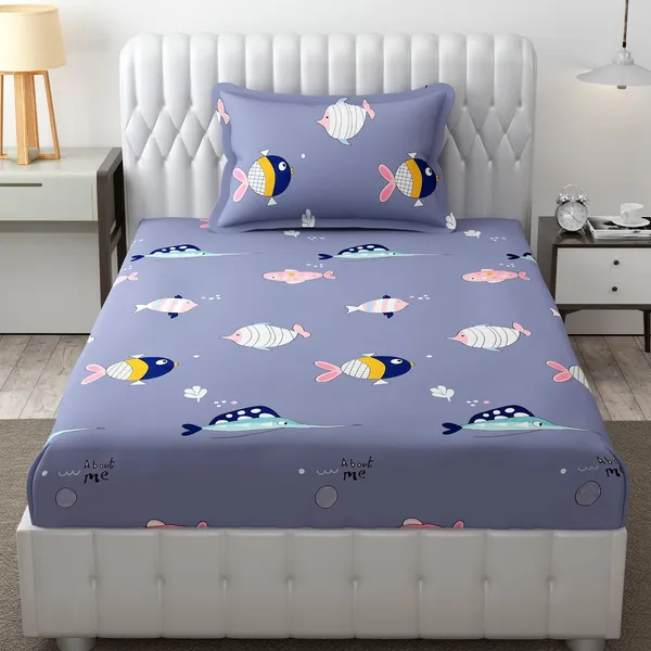 Kids_Cartoon_Motivational_Dream_Big_Print_bedsheet_1_Single_Bedsheet_with_1_Pillow_Cover_Size_60_inch_x_90_inch
