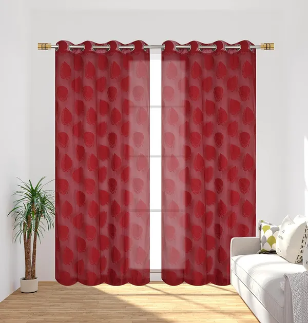 Leaf_Design_Net_Curtain_(Set_of_2)