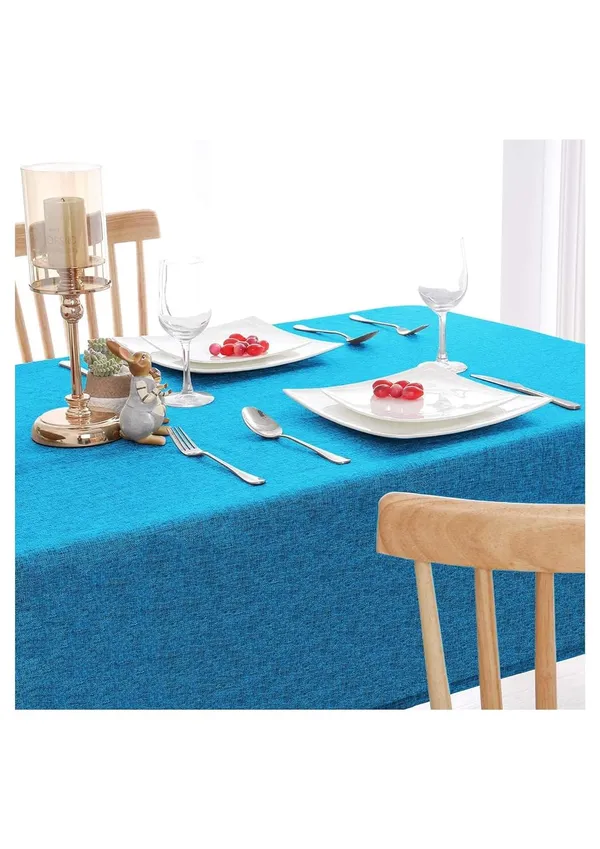 Washable_Jute_Fabric_Solid_Square_Table_Cover_Heat_Resistant_Table_Cover_for_Home,_Restaurant_Table/Dining_Table_6_Seater_50_x_90_inches