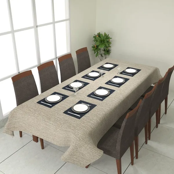 Washable_Jute_Fabric_Solid_Square_Table_Cover_Heat_Resistant_Table_Cover_for_Home,_Restaurant_Table/Dining_Table_8_Seater_50_x_110_inches