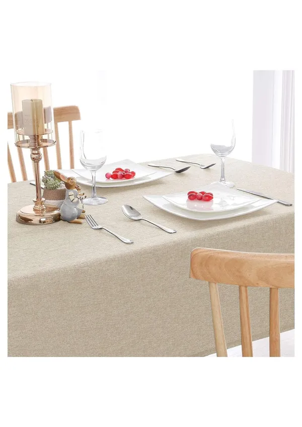 Washable_Jute_Fabric_Solid_Square_Table_Cover_Heat_Resistant_Table_Cover_for_Home,_Restaurant_Table/Dining_Table_4_Seater_50_x_50_inches