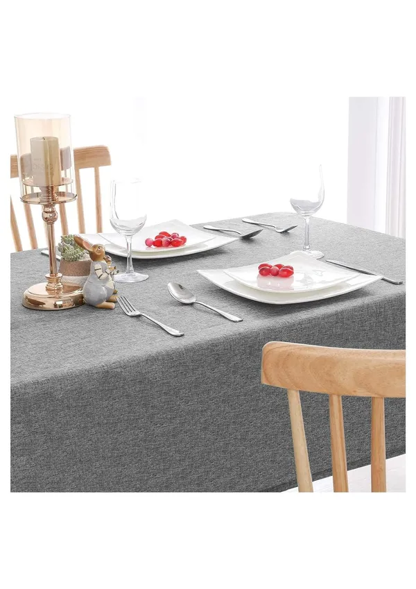 Washable_Jute_Fabric_Solid_Square_Table_Cover_Heat_Resistant_Table_Cover_for_Home,_Restaurant_Table/Dining_Table_8_Seater_50_x_110_inches