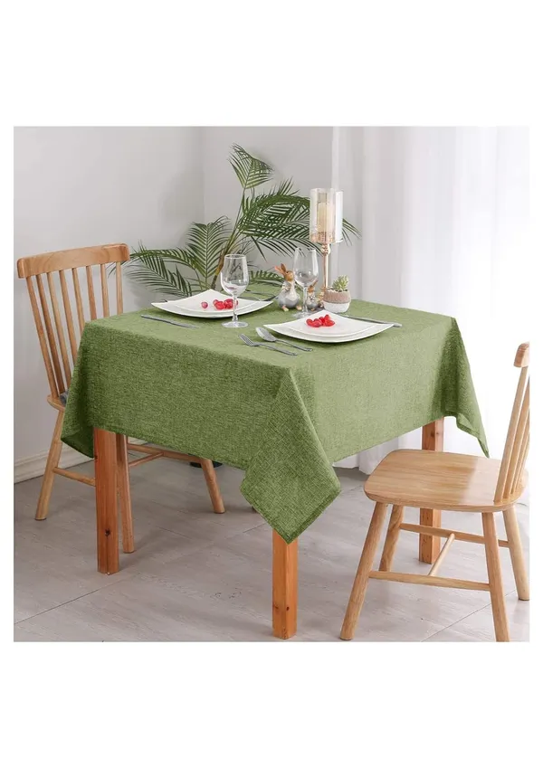 Washable_Jute_Fabric_Solid_Square_Table_Cover_Heat_Resistant_Table_Cover_for_Home,_Restaurant_Table/Dining_Table_8_Seater_50_x_110_inches