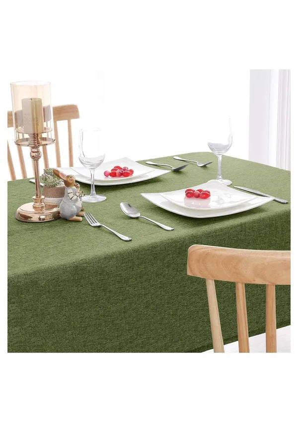Washable_Jute_Fabric_Solid_Square_Table_Cover_Heat_Resistant_Table_Cover_for_Home,_Restaurant_Table/Dining_Table_6_Seater_50_x_85_inches