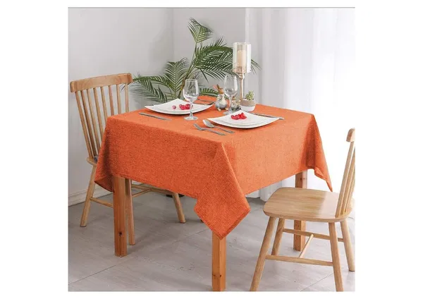 Washable_Jute_Fabric_Solid_Square_Table_Cover_Heat_Resistant_Table_Cover_for_Home,_Restaurant_Table/Dining_Table_4_Seater_50_x_60_inches