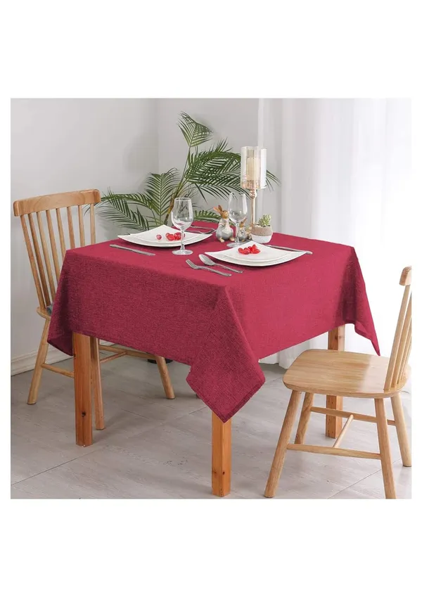 Washable_Jute_Fabric_Solid_Square_Table_Cover_Heat_Resistant_Table_Cover_for_Home,_Restaurant_Table/Dining_Table_6_Seater_50_x_90_inches