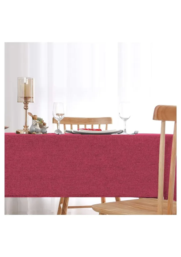 Washable_Jute_Fabric_Solid_Square_Table_Cover_Heat_Resistant_Table_Cover_for_Home,_Restaurant_Table/Dining_Table_6_Seater_50_x_90_inches