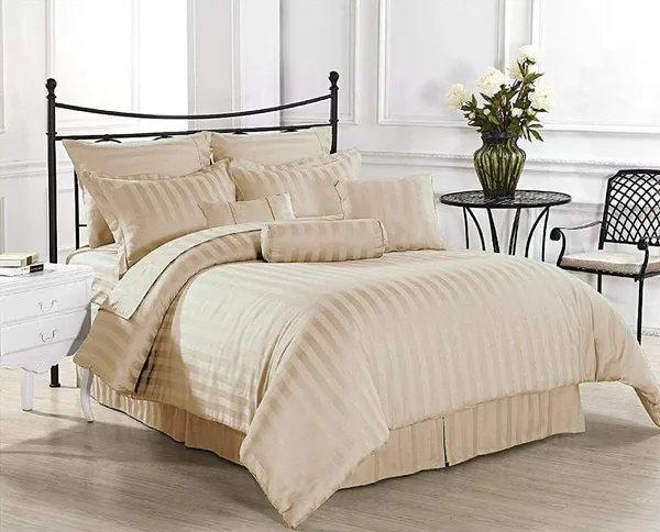 Plain_Stripe_bedsheet_1_Single_Bedsheet_with_1_Pillow_Cover_Size_60_inch_x_90_inch