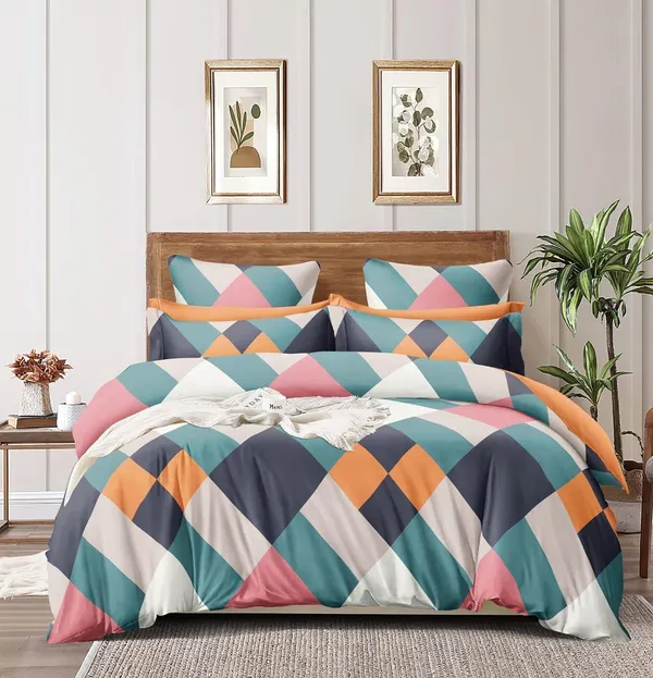 Fitted_Bedsheet_Elastic_Fitted_Bedsheets_with_Cotton_Feel_Premium_Glace_Cotton_with_Comforter_II_Duvet_II_Blanket_Double_Bed_II_(72”x78”_with_ComforterROYAL)