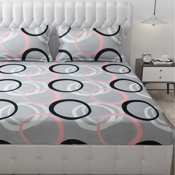 Fitted_Bedsheet_Elastic_Fitted_Bedsheets_with_Cotton_Feel_Premium_Glace_Cotton_King_Bedsheet_for_Double_Bed_Elastic_Fitted_with_2_Pillow_Covers_(_Circle)_Size_72_x_78_x_8_inch
