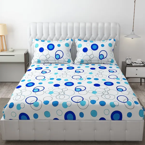 Fitted_Bedsheet_Elastic_Fitted_Bedsheets_with_Cotton_Feel_Premium_Glace_Cotton_King_Bedsheet_for_Double_Bed_Elastic_Fitted_with_2_Pillow_Covers_(_Circle)_Size_72_x_78_x_8_inch