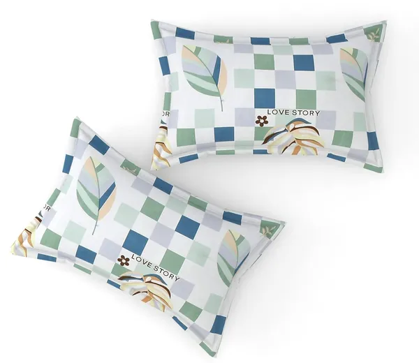 Fitted_Bedsheet_Elastic_Fitted_Bedsheets_with_Cotton_Feel_Premium_Glace_Cotton_King_Bedsheet_for_Double_Bed_Elastic_Fitted_with_2_Pillow_Covers_(Lovestory)_Size_72_x_78_x_8_inch