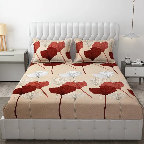 Fitted_Bedsheet_Elastic_Fitted_Bedsheets_with_Cotton_Feel_Premium_Glace_Cotton_King_Bedsheet_for_Double_Bed_Elastic_Fitted_with_2_Pillow_Covers_(FLOWER)_Size_72_x_78_x_8_inch
