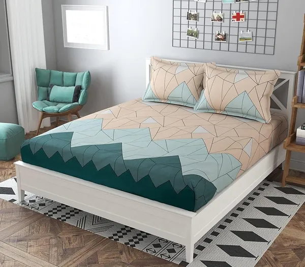 Fitted_Bedsheet_Elastic_Fitted_Bedsheets_with_Cotton_Feel_Premium_Glace_Cotton_King_Bedsheet_for_Double_Bed_Elastic_Fitted_with_2_Pillow_Covers_(_Trangle)_Size_72_x_78_x_8_inch