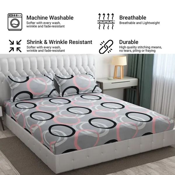 King_Size,_Microfiber_Bed_Sheet_for_Single_Bed,_Floral_Design_Bed_Spread_with_1_Pillow_Covers,_Wrinkle_Free_HypoAllergenic_Bedsheets/Bedcover_(60x90_Circle)
