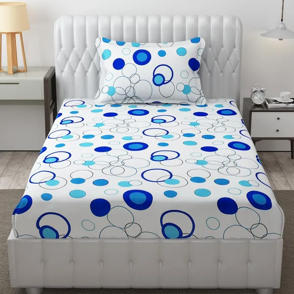 King_Size,_Microfiber_Bed_Sheet_for_Single_Bed,_Floral_Design_Bed_Spread_with_1_Pillow_Covers,_Wrinkle_Free_HypoAllergenic_Bedsheets/Bedcover_(60x90_Circle)
