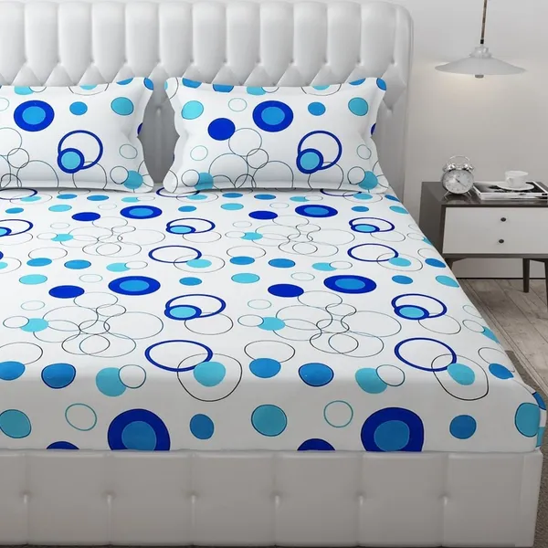 King_Size,_Microfiber_Bed_Sheet_for_Single_Bed,_Floral_Design_Bed_Spread_with_1_Pillow_Covers,_Wrinkle_Free_HypoAllergenic_Bedsheets/Bedcover_(60x90_Circle)