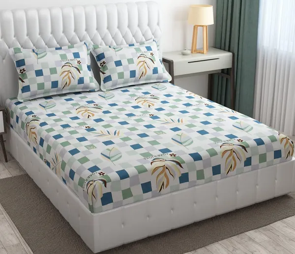 King_Size,_Microfiber_Bed_Sheet_for_Single_Bed,_Floral_Design_Bed_Spread_with_1_Pillow_Covers,_Wrinkle_Free_HypoAllergenic_Bedsheets/Bedcover_(60x90_Lovestory)