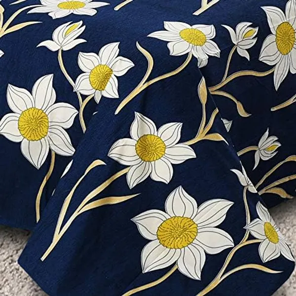 King_Size,_Microfiber_Bed_Sheet_for_Double_Bed,_Floral_Design_Bed_Spread_with_2_Pillow_Covers,_Wrinkle_Free_HypoAllergenic_Bedsheets/Bedcover_(90x95_Sunflower)
