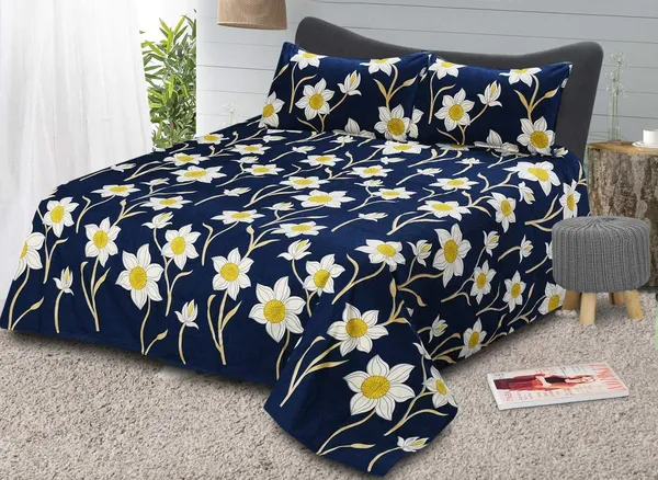 King_Size,_Microfiber_Bed_Sheet_for_Single_Bed,_Floral_Design_Bed_Spread_with_1_Pillow_Covers,_Wrinkle_Free_HypoAllergenic_Bedsheets/Bedcover_(60x90_Sunflower)